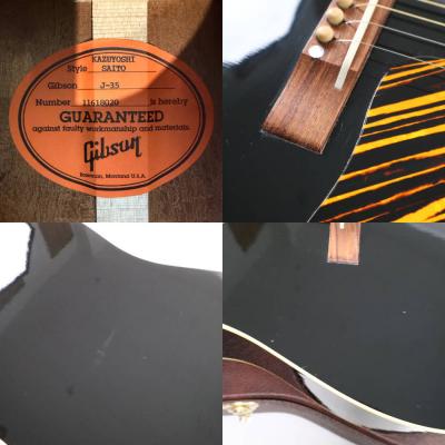 【中古】 アコースティックギター Gibson Custom Shop Kazuyoshi Saito J-35 斉藤和義氏モデル 2018年製 #79 of 100 ギブソン J35 内部 傷