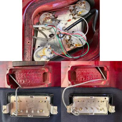 【中古】 エレキギター Gibson Les Paul Studio Wine Red YLD 1999年製 ギブソン レスポールスタジオ ワインレッド 内部