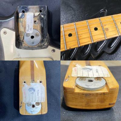 【中古】 Fender USA フェンダー Stratocaster Black 1979〜1981年製 Refinish ストラトキャスター エレキギター 内部 傷