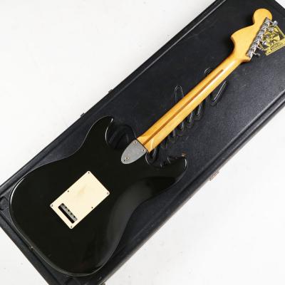 【中古】 Fender USA フェンダー Stratocaster Black 1979〜1981年製 Refinish ストラトキャスター エレキギター ボディバック画像