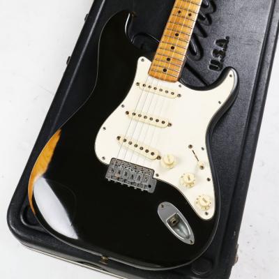 【中古】 Fender USA フェンダー Stratocaster Black 1979〜1981年製 Refinish ストラトキャスター エレキギター ボディ画像