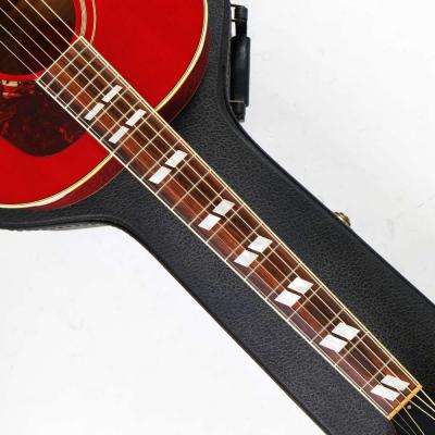 【中古】 アコースティックギター Gibson J-185 Cherry 2004年製 ギブソン J185 珍しいチェリーフィニッシュのスモールジャンボJ-185 ネック