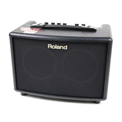 【中古】 アコギアンプ ローランド ROLAND AC-33 アコースティックギター用アンプ ブラック フロント画像
