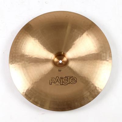 【中古】 PAISTE パイステ 2002 CHINA TYPE 18インチ 黒ロゴ BLACK LABEL Vintage 1970年代 チャイナシンバル 裏面
