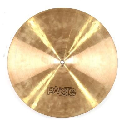 【中古】 クラッシュライドシンバル パイステ PAISTE 2002 Medium 18インチ 黒ロゴ BLACK LABEL Vintage 1970年代 裏面画像