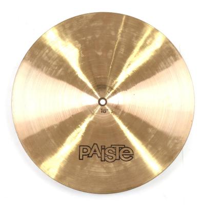 【中古】 クラッシュシンバル パイステ PAISTE 2002 CRASH 16インチ 黒ロゴ BLACK LABEL Vintage 1970年代 ビンテージシンバル 裏面画像