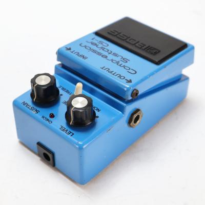 【中古】 コンプレッサー エフェクター BOSS CS-1 Compression Sustainer 銀ネジ ギターエフェクター 側面