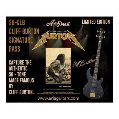 AriaProII アリアプロ2 SB-CLB Cliff Burton Signature エレキベース イメージ画像