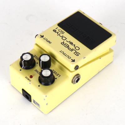 【中古】 スーパーオーバードライブ エフェクター BOSS SD-1 Super Over Drive Made in Japan ギターエフェクター リア斜めアングル画像
