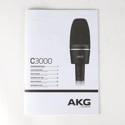 【中古】 マイク AKG C3000 コンデンサーマイク アーカーゲー アカゲ 付属品