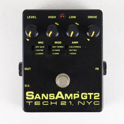 【中古】 TECH21 SansAmp GT2 アンプシミュレーター ギターエフェクター 正面