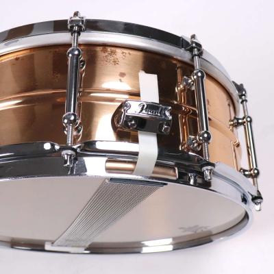 【中古】 スネアドラム パール Pearl SensiTone Classic Bronze BR-6514CL 14x5.5 ブロンズシェル サイド画像2