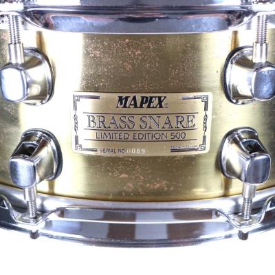 【中古】 スネアドラム メイペックス MAPEX BRASS SNARE LIMITED EDITION 500 14x5.5 スネアドラム シリアル番号画像