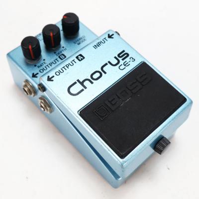 【中古】 コーラス エフェクター BOSS CE-3 Chorus Made in JAPAN ギターエフェクター 本体画像 斜め 2