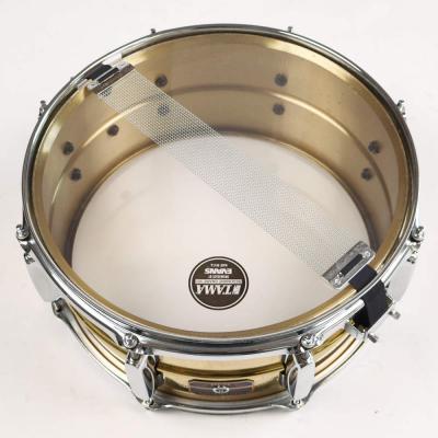 【中古】 スネアドラム タマ TAMA AE265 ARTSTAR ES Brass 14x6.5 スネアドラム Made in Japan 本体画像 裏