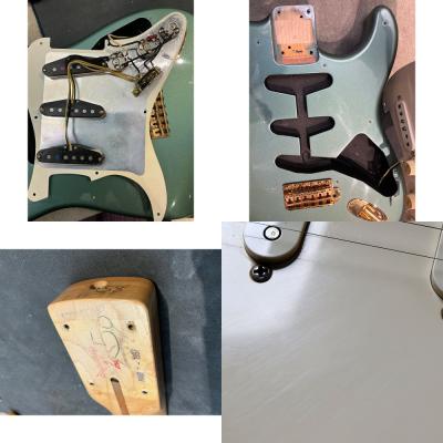 【中古】 エレキギター Fender Custom Shop 1958 Stratocaster Teal Green Metallic Gold Hardware 1997年製 バーズアイメイプルネック フェンダーカスタムショップ ストラトキャスター ピックアップ、ネック