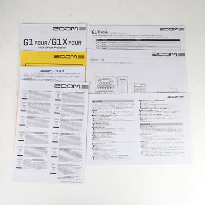 【中古】 ギターマルチエフェクター ZOOM G1X FOUR 付属品