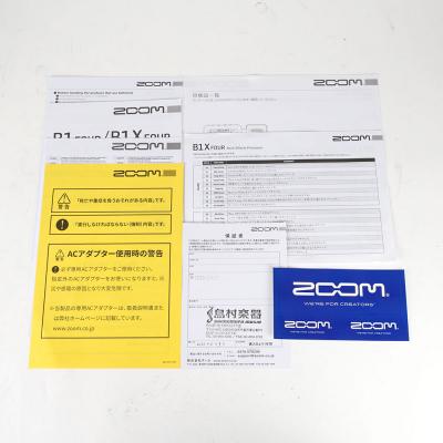 【中古】 ベースマルチエフェクター ZOOM B1X FOUR 付属品