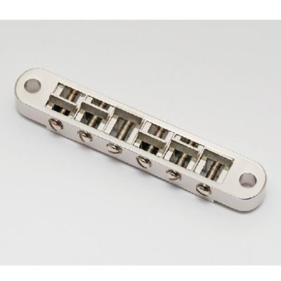 Advanced Music Products Standard Nashville TOM Bridge with Aluminum Base and Brass Un-Notched Saddles Nickel ブリッジ ギターパーツ