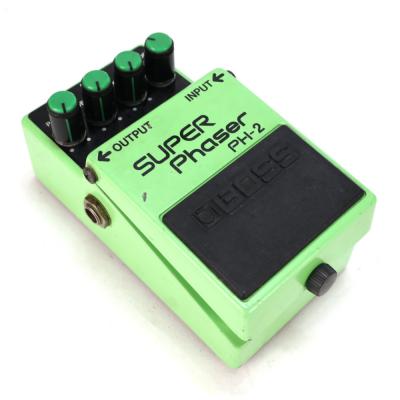 【中古】 スーパーフェイザー エフェクター BOSS PH-2 SUPER Phaser Made in Japan ボス ギターエフェクター 斜めアングル画像