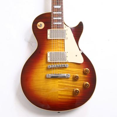 【中古】 エレキギター Gibson Custom Shop Historic Collection 1959 Les Paul Reissue R9 Sunburst 2001年製 4.19kg ワイルドな太いフレイムトップ Good Wood Era ギブソン レスポール 詳細画像