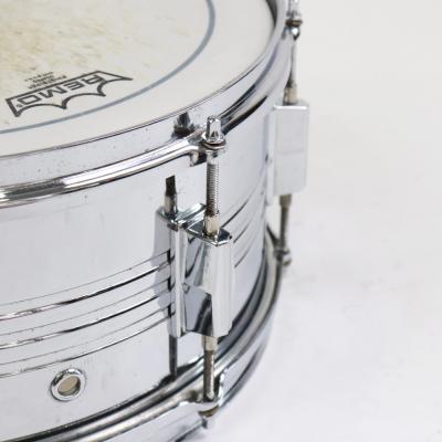 【中古】 スネアドラム パール Pearl Steel shell 14x6.5 Made in Japan 錆