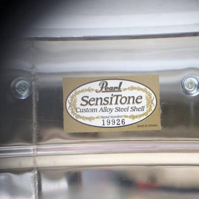 【中古】 スネアドラム パール Pearl SensiTone Steel Custom Alloy 14x6.5 スチールシェル 詳細画像