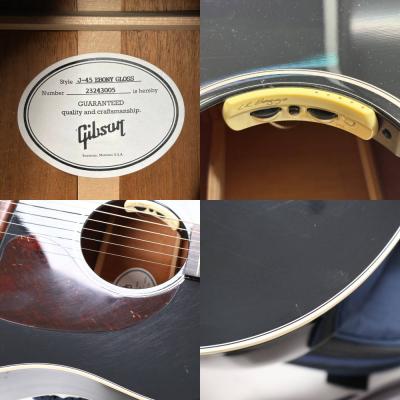 【中古】 アコースティックギター Gibson J-45 Ebony Gloss 2023年製 ギブソンJ45 L.R.Baggs Anthemピックアップシステム搭載 内部