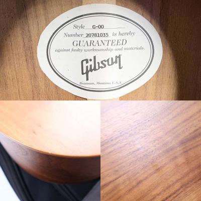 【中古】 アコースティックギター Gibson G-00 Natural 2021年製 パーラーサイズ Player Port(サイドポート)採用 内部 傷