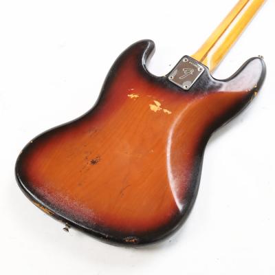 【中古】 Fender USA フェンダー Jazz Bass SunBurst 1974年製 ジャズベース ブロックインレイ 4点止めネック エレキベース ボディバック