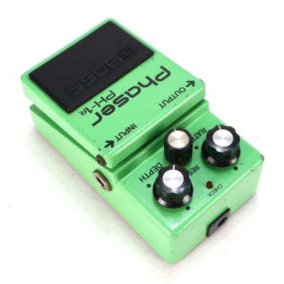 【中古】フェイザー エフェクター BOSS PH-1r Phaser 銀ネジ Made in Japan ギターエフェクター リア斜めアングル画像