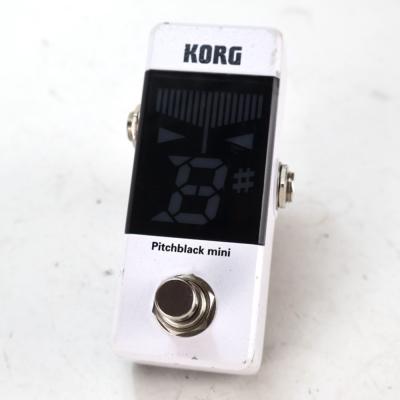 【中古】 チューナー コルグ ピッチブラックミニ KORG PB-MINI White PITCHBLACK mini ホワイト ペダルチューナー コルグ ピッチブラックミニ