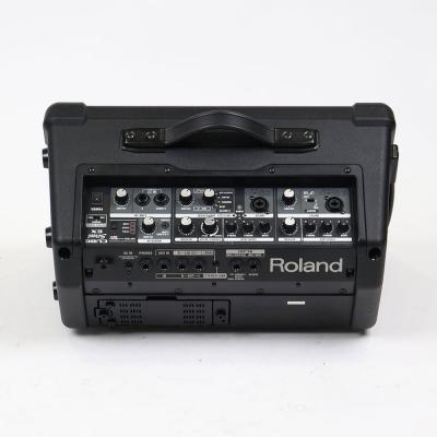 【中古】 ギターアンプ ローランド ROLAND CUBE Street EX BK ステレオ ポータブルアンプ マイクスピーカー 背面