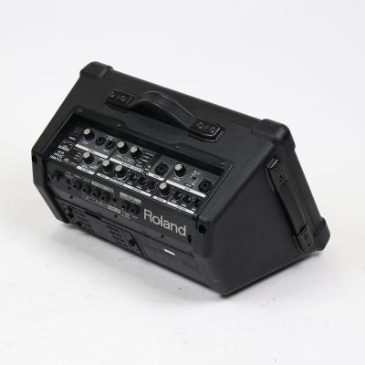 【中古】 ギターアンプ ローランド ROLAND CUBE Street EX BK ステレオ ポータブルアンプ マイクスピーカー 全体