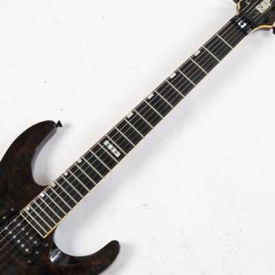 【中古】 エレキギター ESP Horizon Custom See Thru Black 1995年頃製造 Mod. リアピックアップ Seymour Duncan TB-5(Duncan Custom)に交換済み ホライゾンカスタム 指板