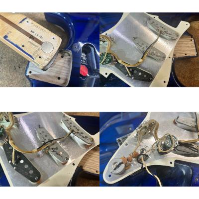 【中古】 エレキギター Fender Custom Shop Custom Amerincan Stratocaster NOS Cobalt Blue Transparent with Abigail Ybarra Abby Pickups 2013年製 Yamano Limited Edition ピックアップ、ネック