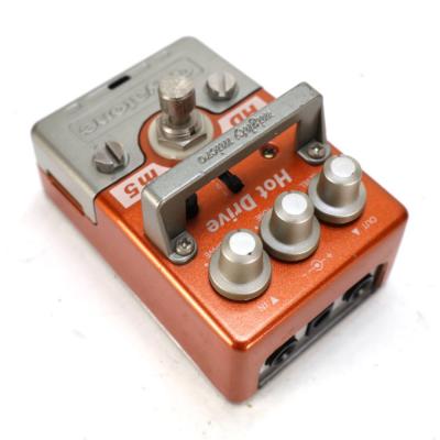 【中古】 オーバードライブ エフェクター Guyatone グヤトーン HDm5 Hot Drive mighty micro ギターエフェクター リア斜めアングル画像