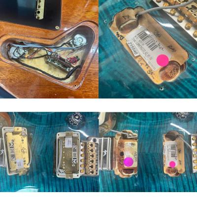 【中古】 エレキギター PRS Custom 24 10Top 30th Anniversary Azul 2015年製 3.38kg Paul Reed Smith カスタム24 内部