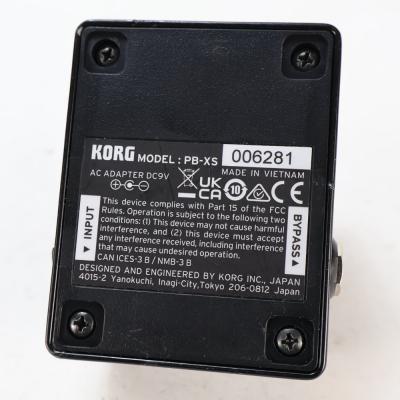 【中古】 KORG PITCHBLACK XS PB-XS ペダルチューナーピッチブラック 底面
