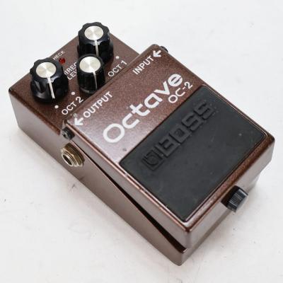 【中古】オクターブ エフェクター BOSS OC-2 Octave ギターエフェクター オクターバー 本体画像 斜め2