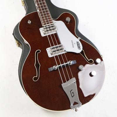 【中古】 エレキベース GRETSCH グレッチ G6119B Broadkaster Bass Dark Cherry 2007年製 フルアコベース ボディ画像