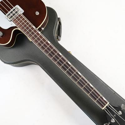 【中古】 エレキベース GRETSCH グレッチ G6119B Broadkaster Bass Dark Cherry 2007年製 フルアコベース ネック