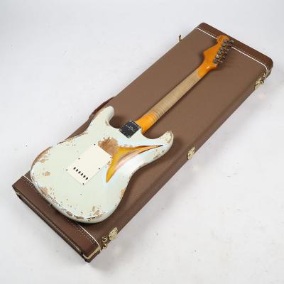 【中古】 エレキギター Fender Custom Shop B2 1961 Stratocaster Heavy Relic Super Faded Aged Sonic Blue 2023年製 フェンダー ストラトキャスター ヘビーレリック 3.58kg 背面