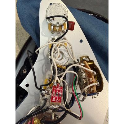 【中古】 エレキギター Fender Mod Shop US Stratocaster HSS Rosewood FingerBoard Black Silver Anodized PickGuard 2025年製 オーダーモデル フェンダー ストラトキャスター 配線