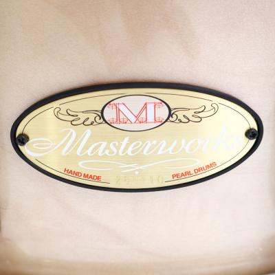 Pearl パール MWAC1450S Masterworks Z-type Oak w/Mappa Burl 14×5 スネアドラム ラベル