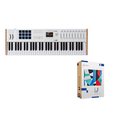 USB MIDIキーボード ARTURIA KeyLab mk3 61 WH Bundle V Collection X付きバンドルセット アートリア キーラボ 61鍵盤 ホワイト バンドルソフト付き