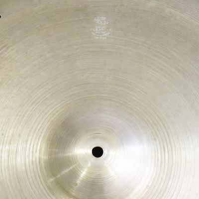 【中古】 リベットホール付きライドシンバル ジルジャン ZILDJIAN A Zildjian SIZZLE 20インチ ライドシンバル 刻印