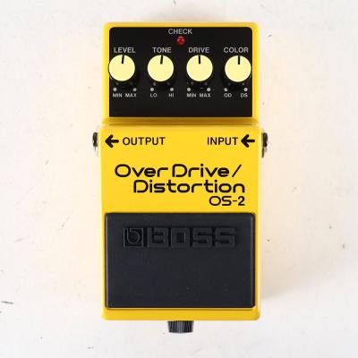 【中古】オーバードライブ ディストーション エフェクター BOSS OS-2 OverDrive Distortion ギターエフェクター 正面