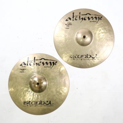 【中古】 ボトムハイハットシンバル 2枚セット イスタンブール istanbul AGOP Alchemy Rock Custom HihatBottom 13インチ