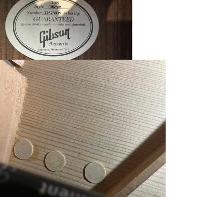 【中古】 アコスティックギター Gibson J-45 Custom Vintage Sunburst 2013年製 トップ割れ修正あり ギブソン J45カスタム ローズウッドバック&サイド ラベル